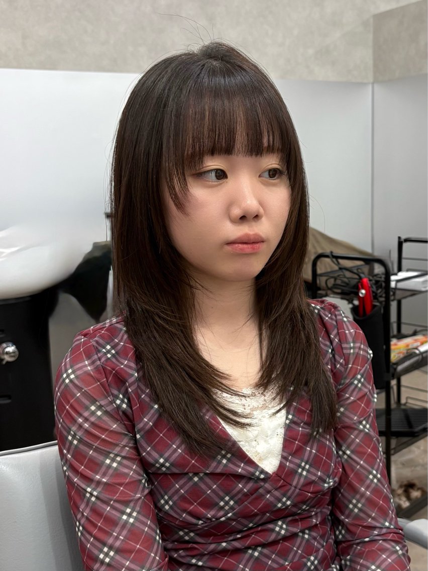 セミロング カット ヘアカラー 🌷レイヤーカット 🌷髪質改善/瀬戸山のヘアスタイル