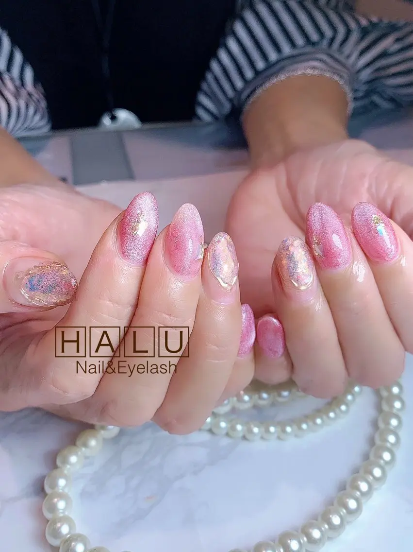 ネイル キラキラネイル HALU ハルのネイルデザイン