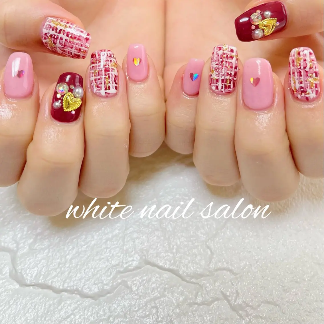 ネイル ラメ(グリッター) ハンドネイル white nail salonのネイルデザイン