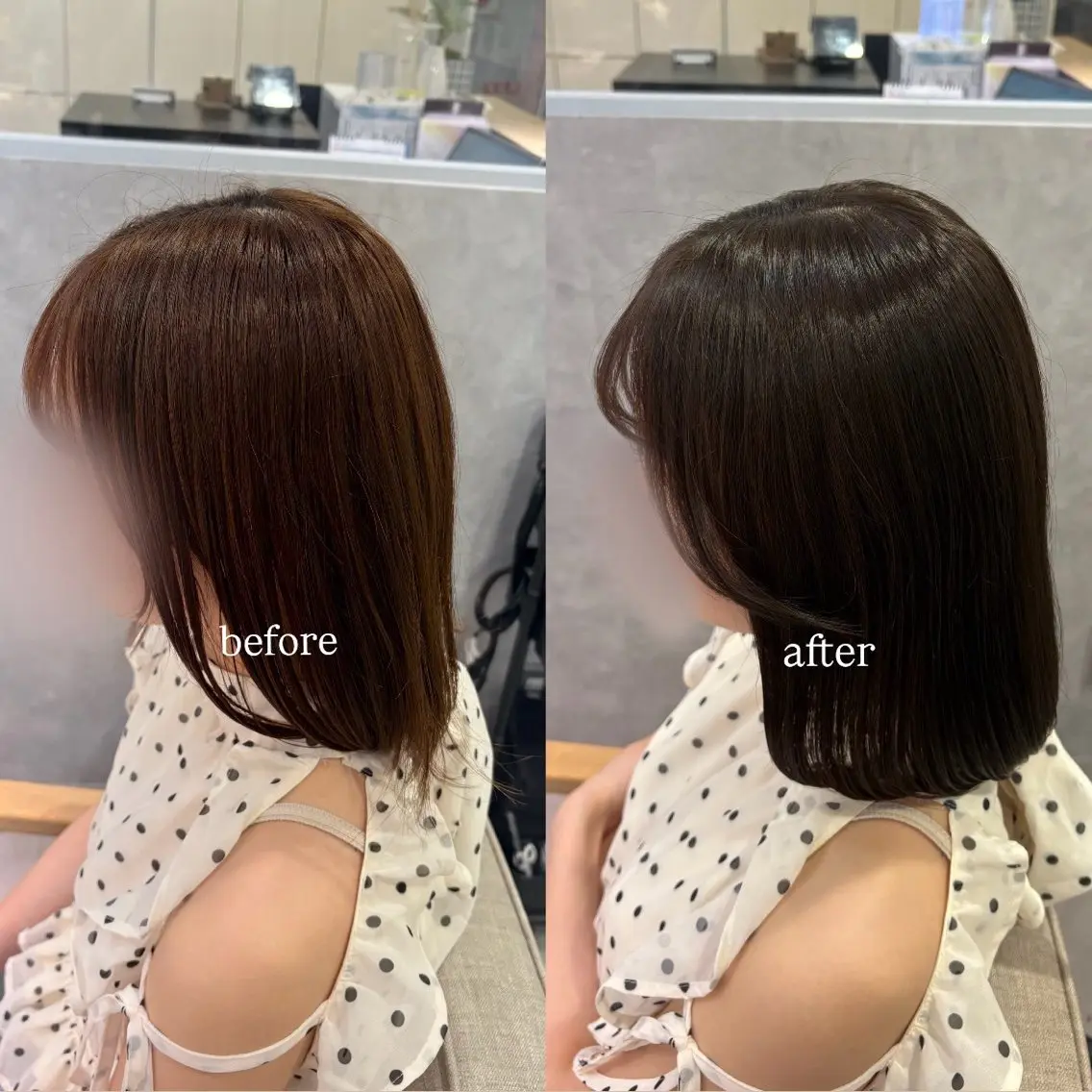 ショート カラー 透明感カラー グレージュ ヘアカラー 🫧西野 杏🫧のヘアスタイル
