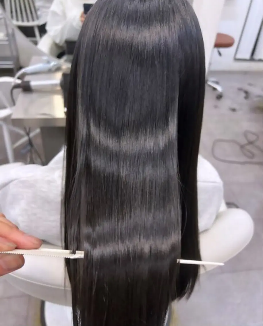 カラー ブリーチ ケアカラー ブリーチなしカラー ヘアカラー トリートメント mayu /韓国風/艶カラーのヘアスタイル