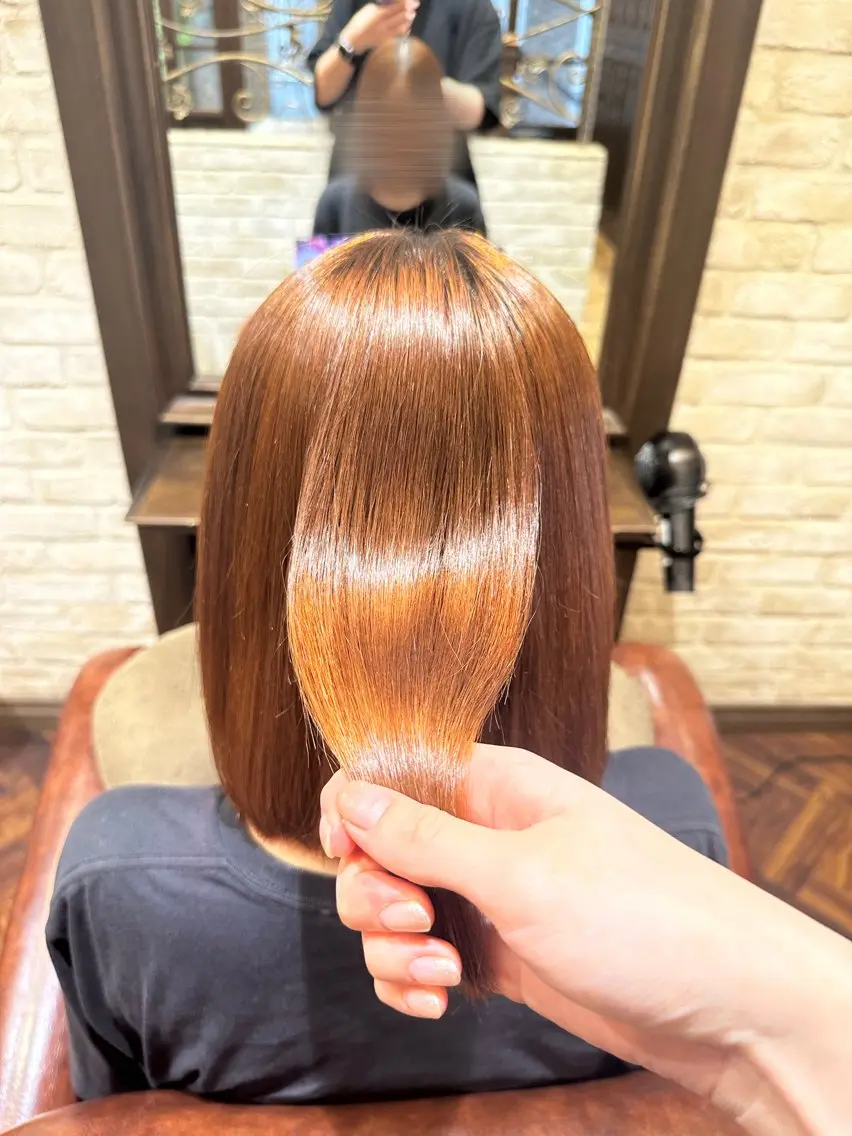 ショート 縮毛矯正 トリートメント 🐺イノウエ サキ🐺のヘアスタイル