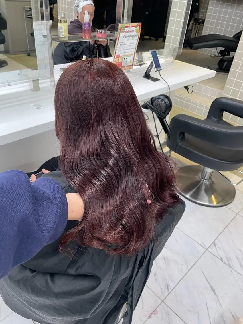 ロング カラー ヘアアレンジ ヘアカラー トリートメント ヘアセット 💗横浜美容室 💗HARUNAのヘアスタイル
