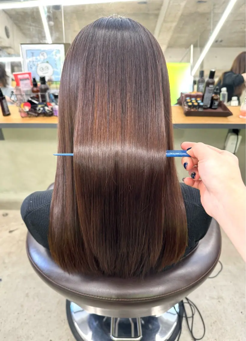 ロング カラー 髪質改善 トリートメント カット ヘアカラー トリートメント 髪質改善×艶髪 🤍amane🤍のヘアスタイル