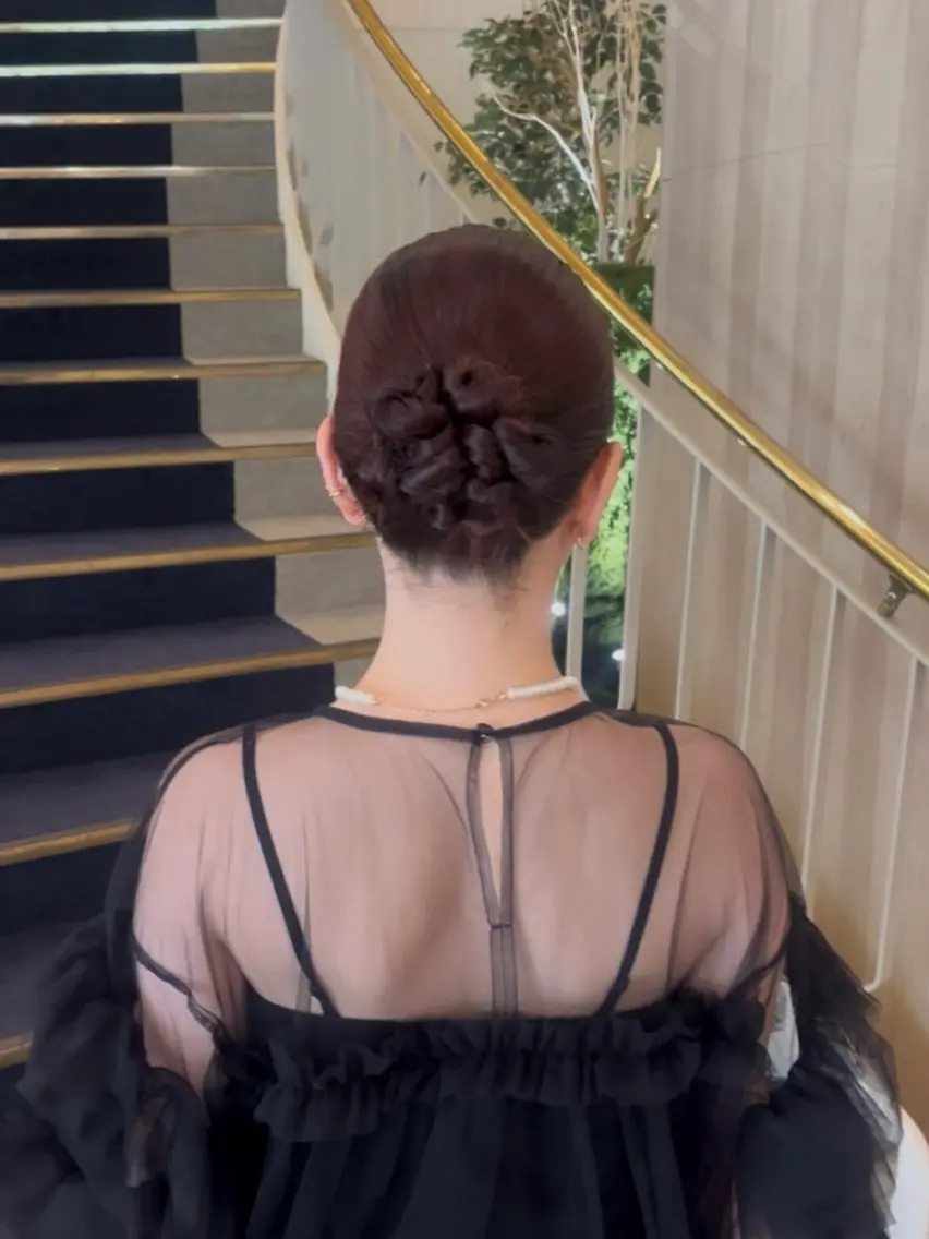 ミディアム ヘアアレンジ Hana /Knackのヘアスタイル