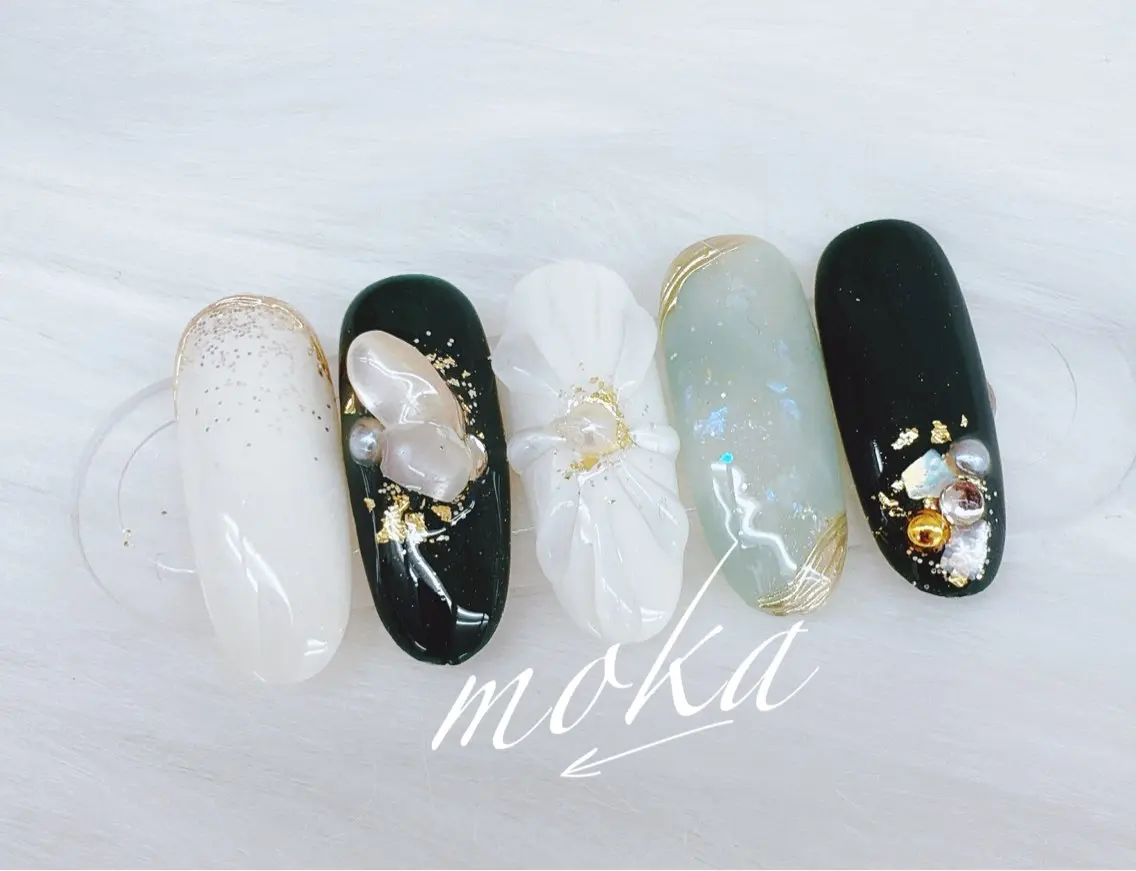 ネイル ハンドネイル ハンドケア 胡蝶蘭レディースサロ ンNailMOKAのネイルデザイン