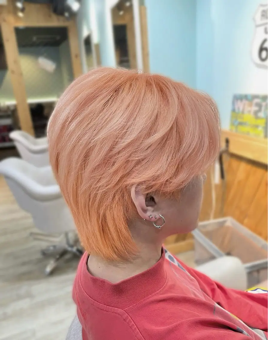 ショート カラー メンズ カット ヘアカラー 内山 菜摘のヘアスタイル