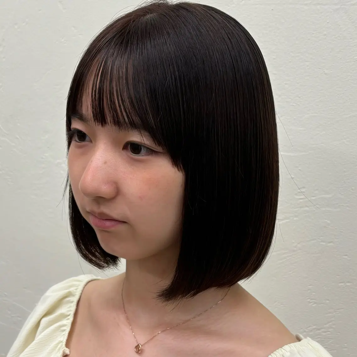 ミディアム 結べるレイヤーカット /カラー/あさかのヘアスタイル