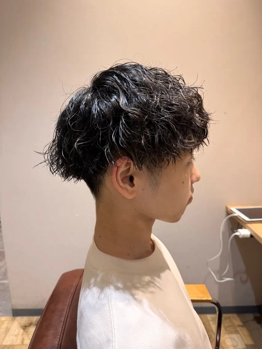 パーマ メンズ マッシュ 町田市鶴川/アシ /MANAのヘアスタイル