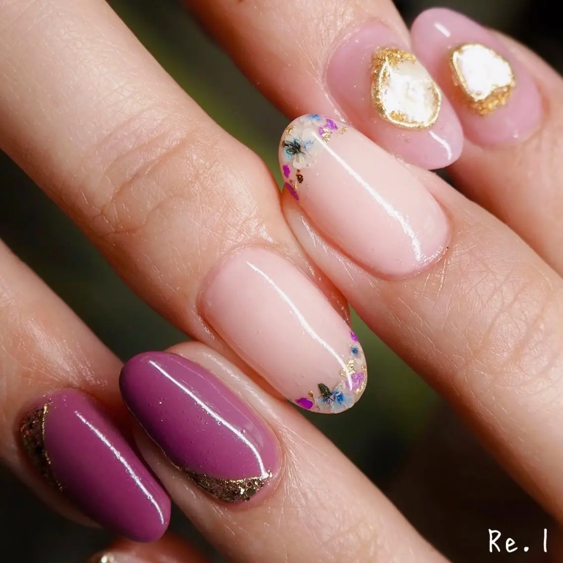 ネイル フレンチネイル モチの良さ◉ フィルインネイル♡のネイルデザイン