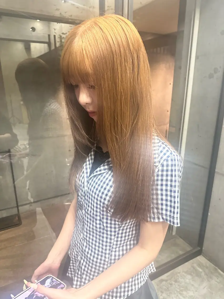 ロング 西 美羽のヘアスタイル
