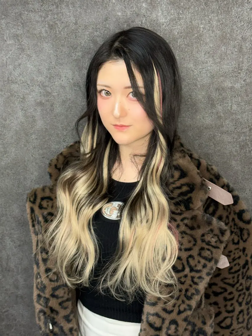ロング カラー カット エクステ 🐺新宿manabu プルエクステのヘアスタイル