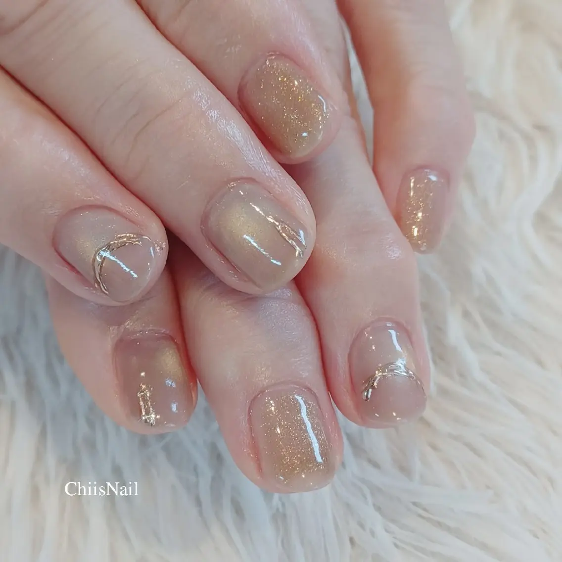 ネイル オフィスネイル シンプルネイル ChiisNail チィズネイルのネイルデザイン