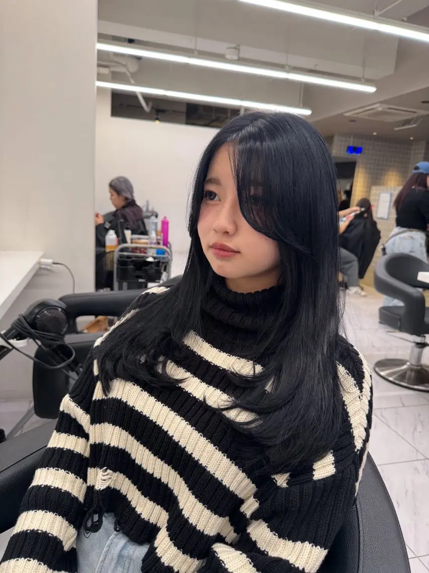 ロング カラー ヘアアレンジ Over hair_ misakiのヘアスタイル