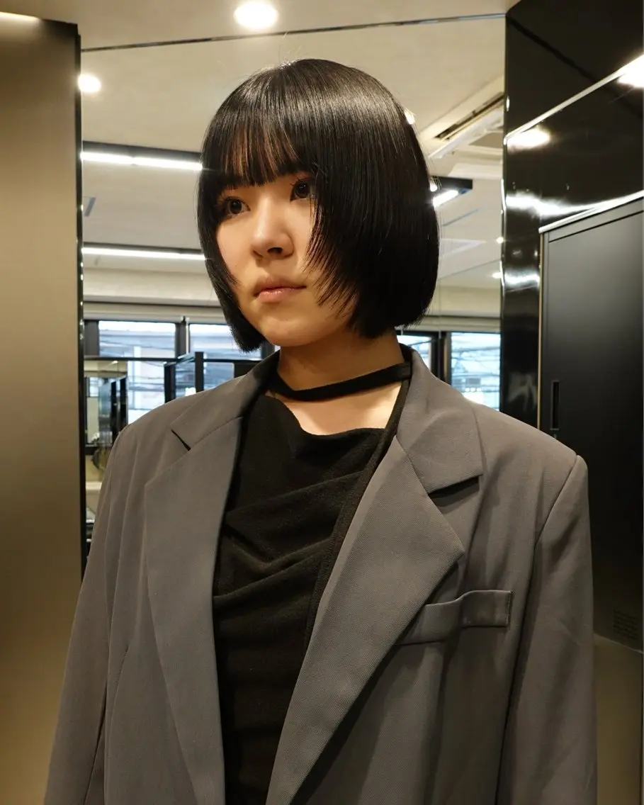 ミディアム カット ヘアカラー 川田大輝 ナチュラルモードのヘアスタイル