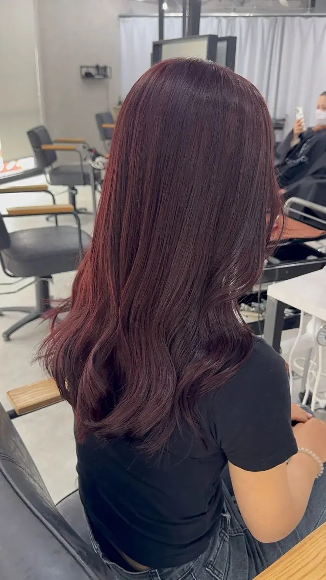 ロング カラー アッシュ アッシュブラウン ベージュカラー 黒髪 ブリーチ カット ヘアカラー トリートメント 赤み無し柔らかカラー 【梅田】madokaのヘアスタイル