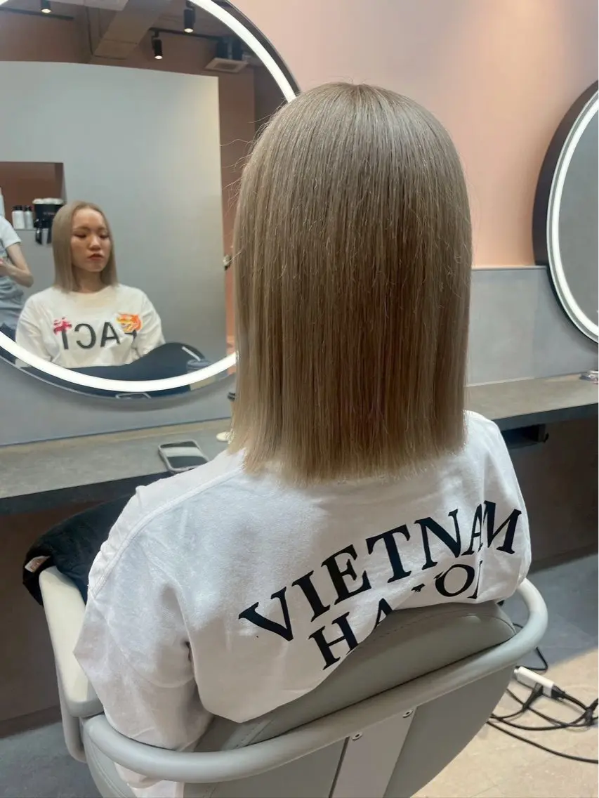 ミディアム カラー ヘアカラー three_ ナオキのヘアスタイル