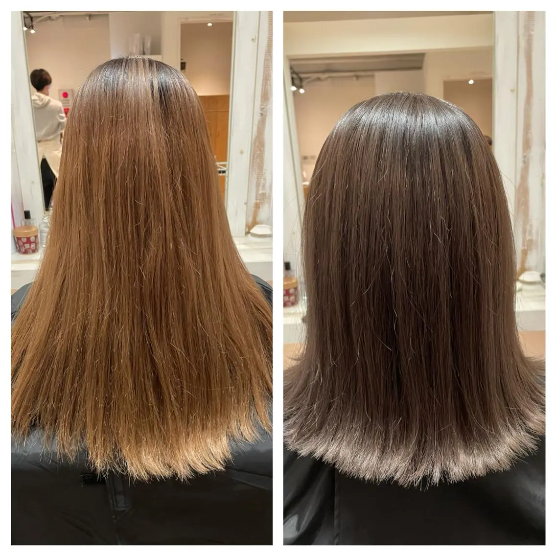 ミディアム カラー 加留部 節のヘアスタイル