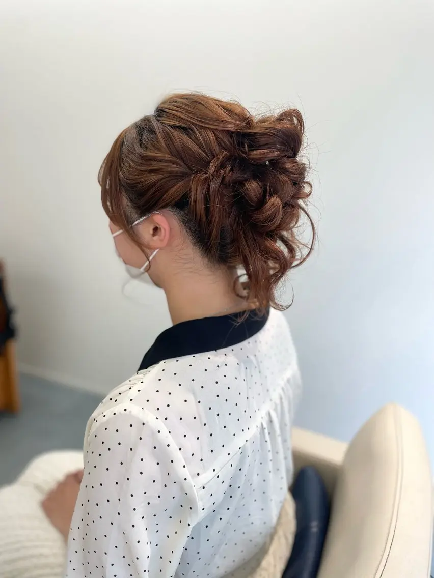 ヘアアレンジ クニモトハルナ ボブ/柔らかカラーのヘアスタイル