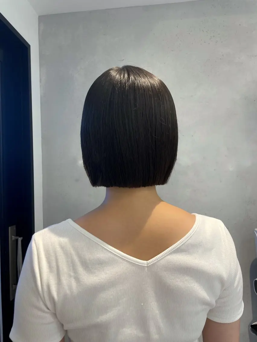 ショート カラー ボブ カット ヘアカラー トリートメント ヘアセット メンズ特化 パーマ/オザワのヘアスタイル