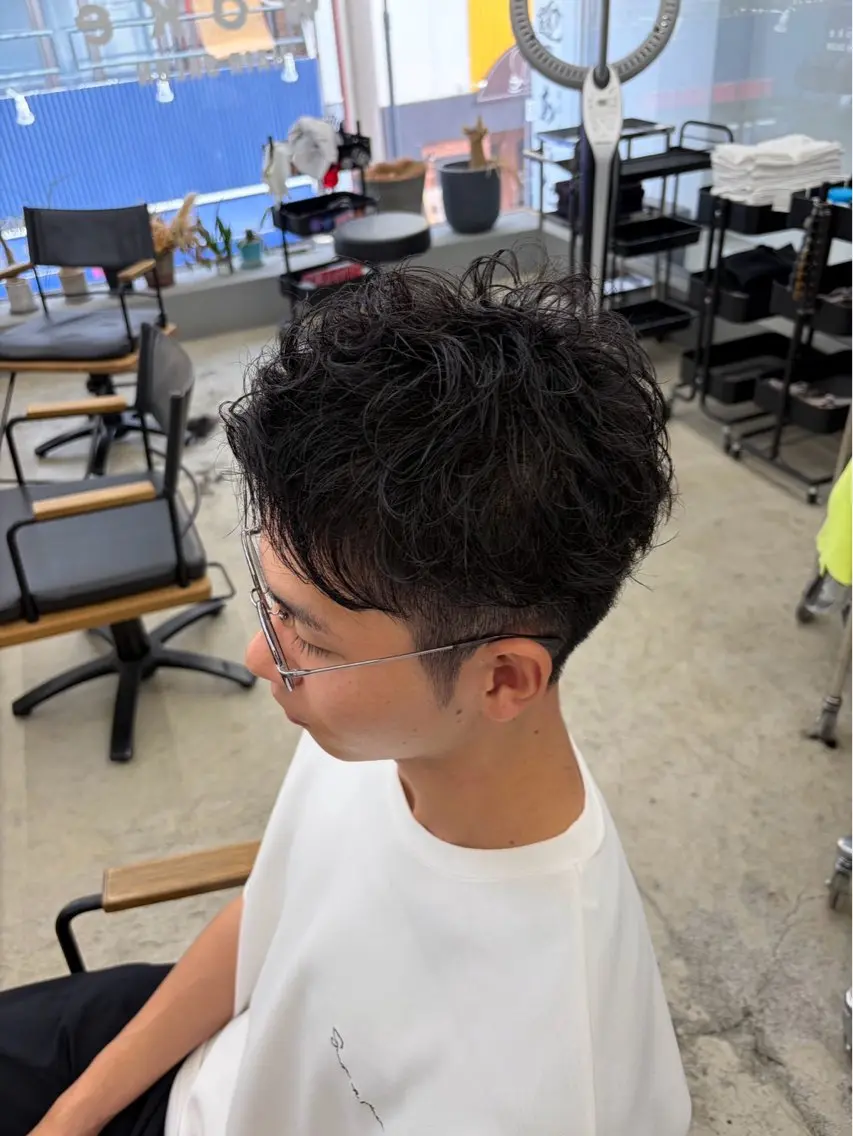 ショート パーマ メンズ メンズ専門サロン wokeのヘアスタイル