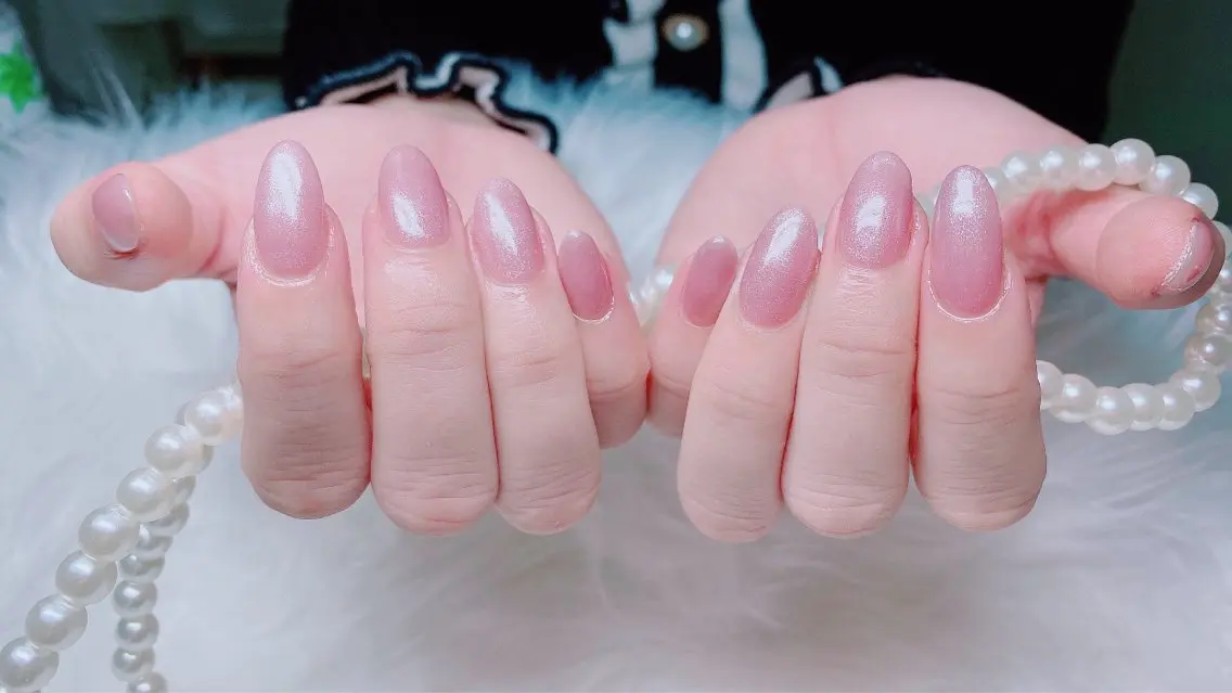 ★チップの長さだしワンカラー/ラメグラの写真