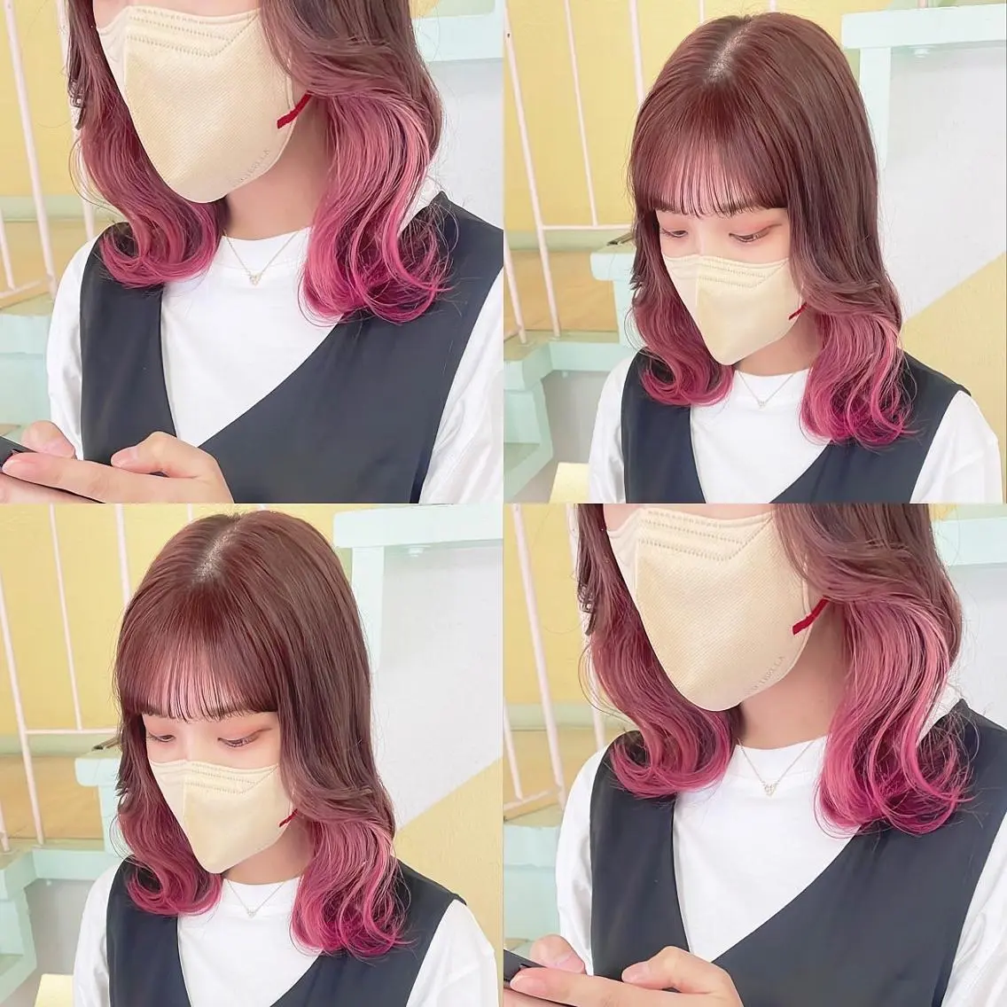 カラー ヘアカラー トリートメント 渋谷:インナーカラー ／🍒エリカ🍒のヘアスタイル