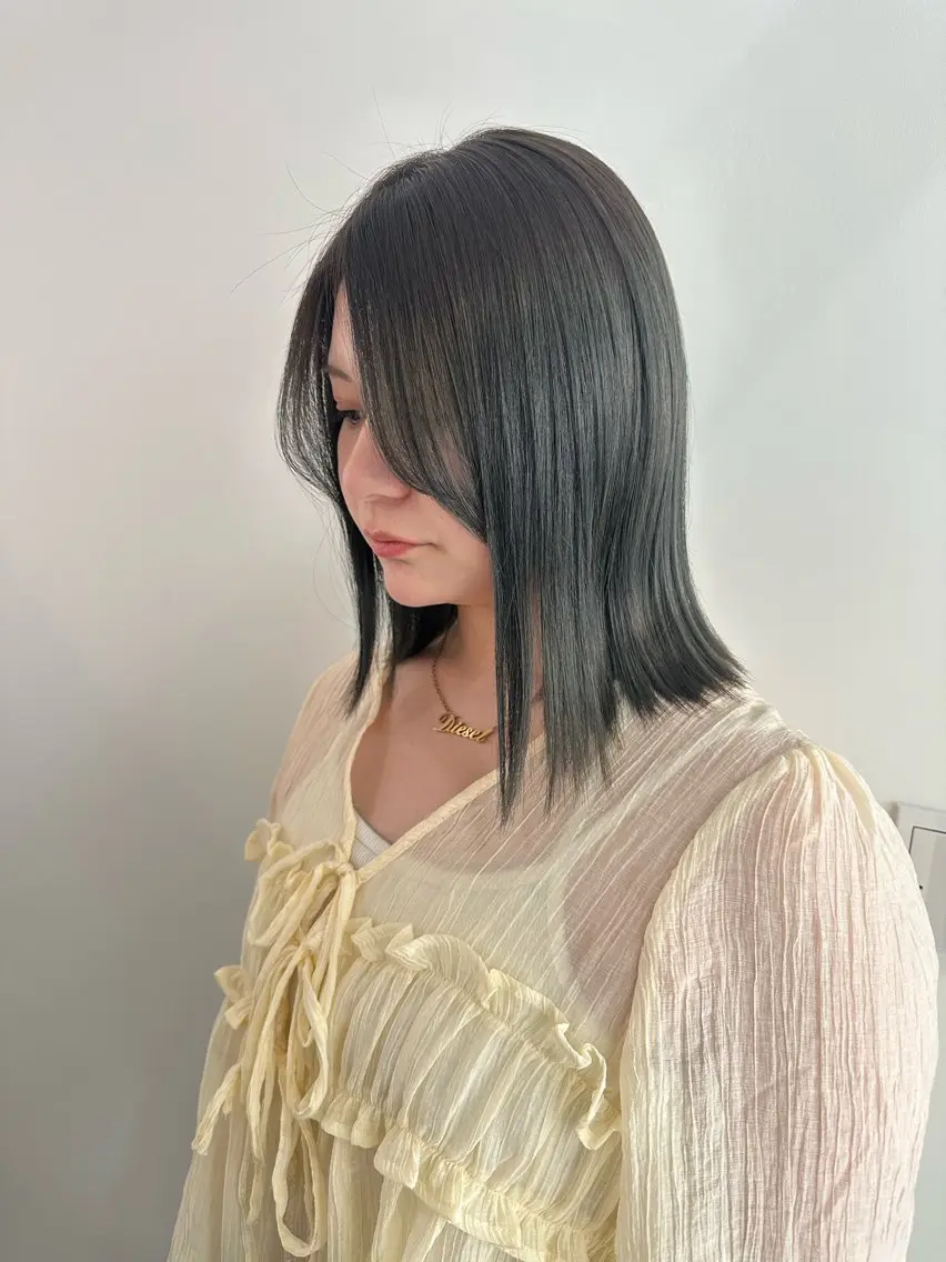 🌿ナチュラルカラー+3stepトリートメント🩵(ロング料金なし)の写真