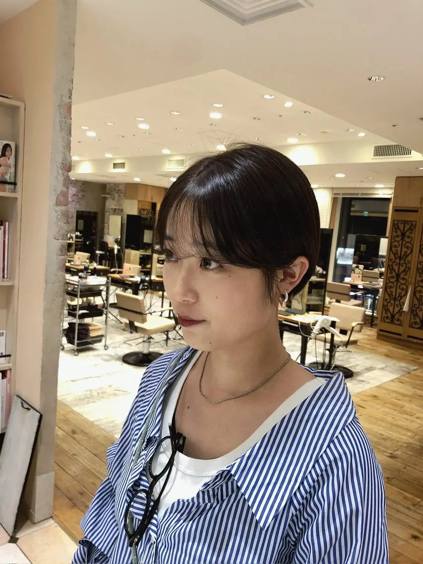 ショート カット ヘアカラー トリートメント ヘッドスパ ヘアセット 新宿/透明感カラー/ 髪質改善/早野大空のヘアスタイル