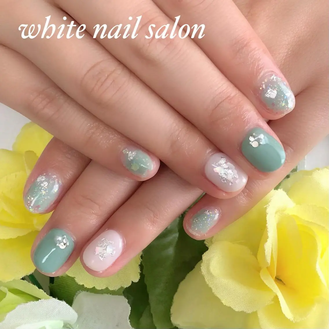 ネイル アートネイル フレンチネイル ジェルネイル ハードジェル 持ち込み ハンドネイル white nail salonのネイルデザイン