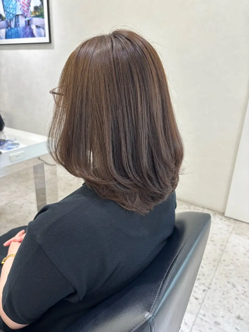ミディアム ミディアムレイヤー レイヤーカット 山田 ひかりのヘアスタイル