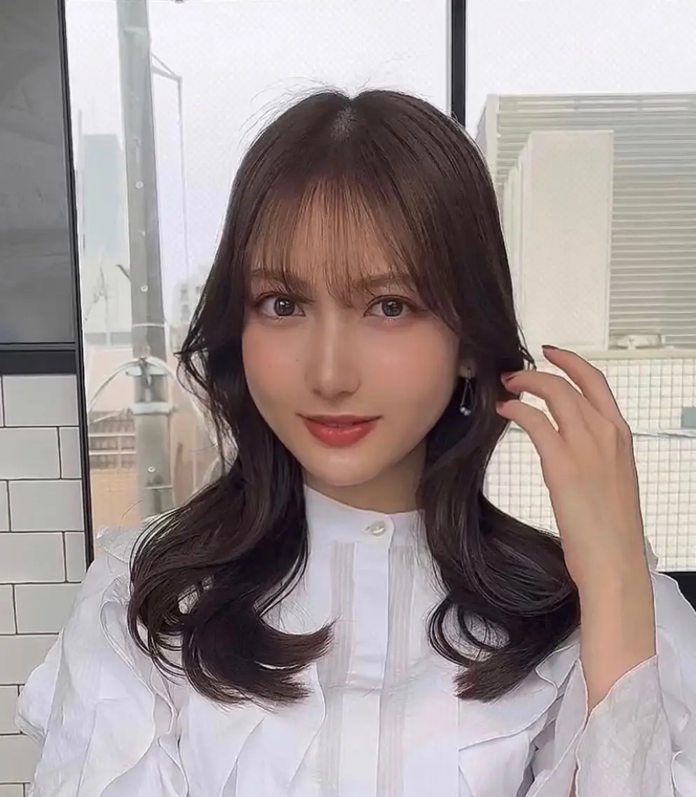ロング カラー カット ヘアカラー トリートメント 🌫️大人韓国ヘア 🌫️naoyaのヘアスタイル