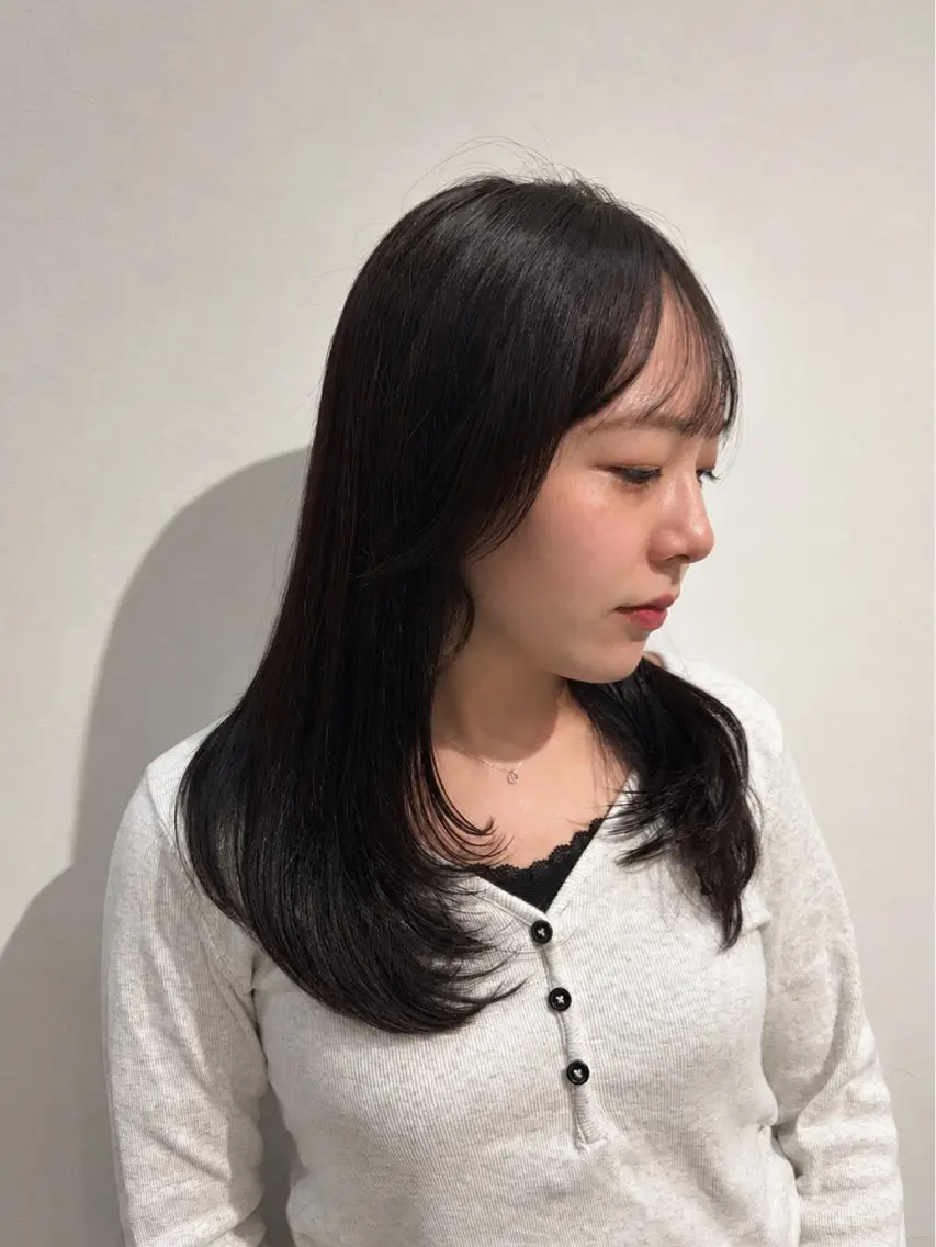 ロング カラー ショートボブ ロングレイヤー ブリーチ 透明感カラー ブリーチなしカラー fulam － KAEDEのヘアスタイル