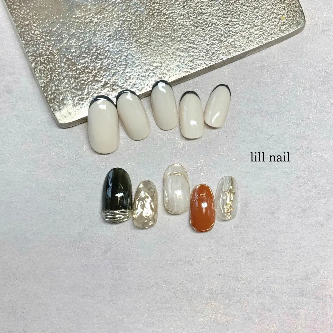 ミディアム pllia beautyのネイルデザイン