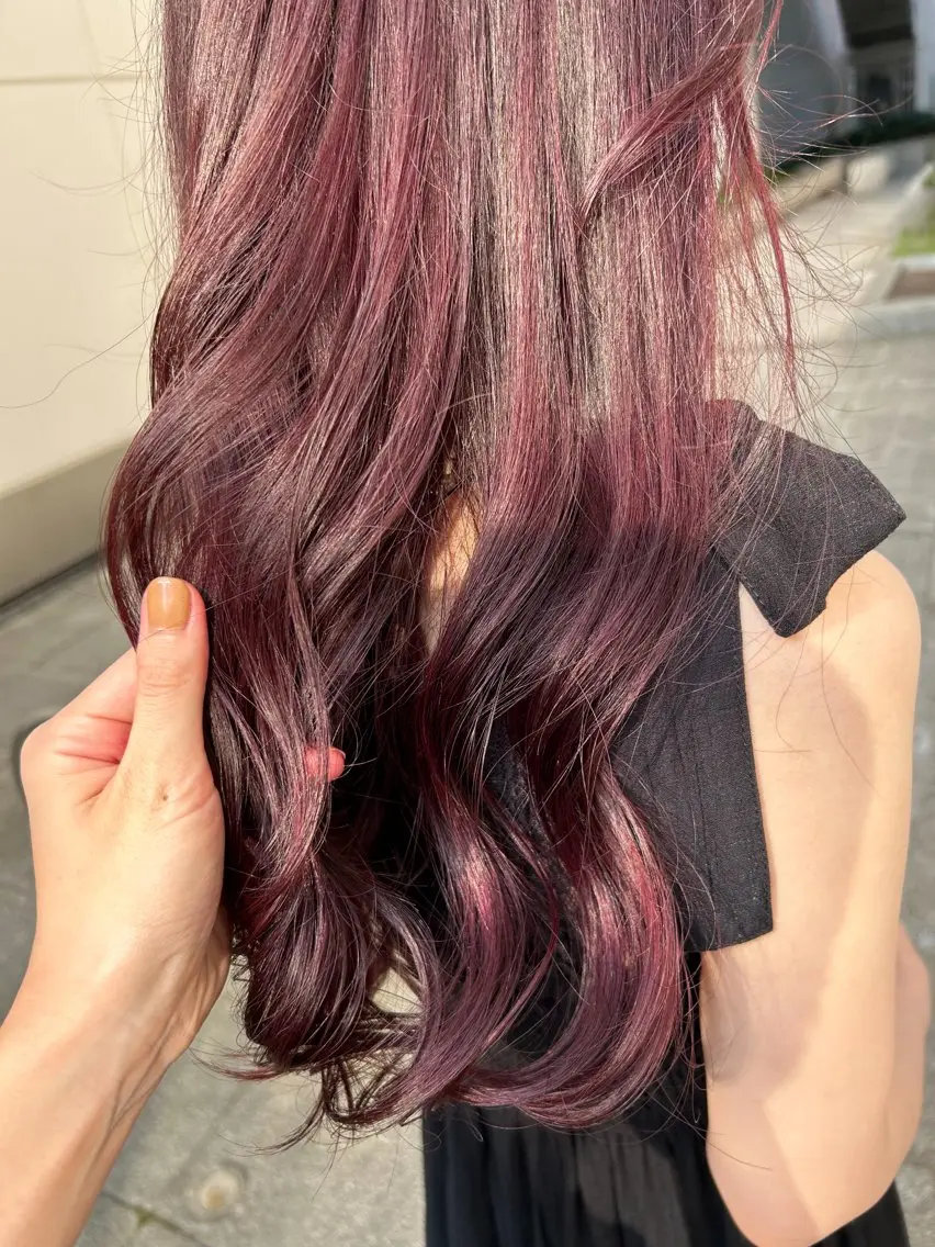 ロング カラー ブリーチ ブリーチなしカラー ᴋᴀɴᴀ 🎀のヘアスタイル
