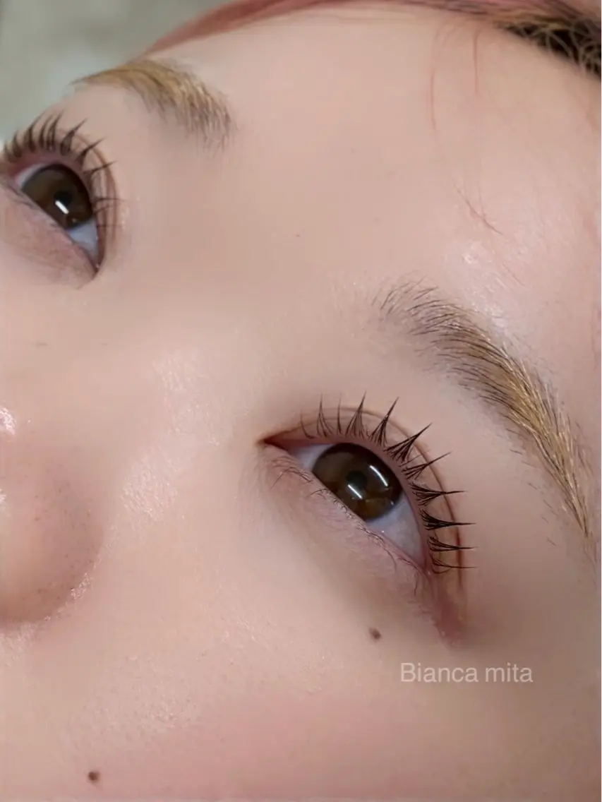 マツエク・マツパ ナチュラル 一重×まつ毛パーマ マツパ BIANCA セイナのマツエク・マツパデザイン