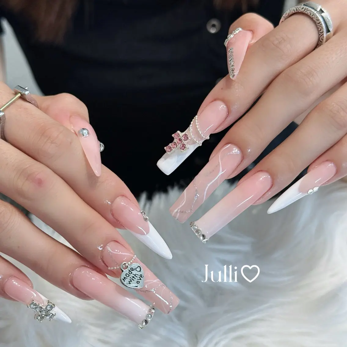 ❣️【EXTRA LONG-2XLサイズチップ10本長さ出し】 やり放題+パーツ無制限付け放題の写真