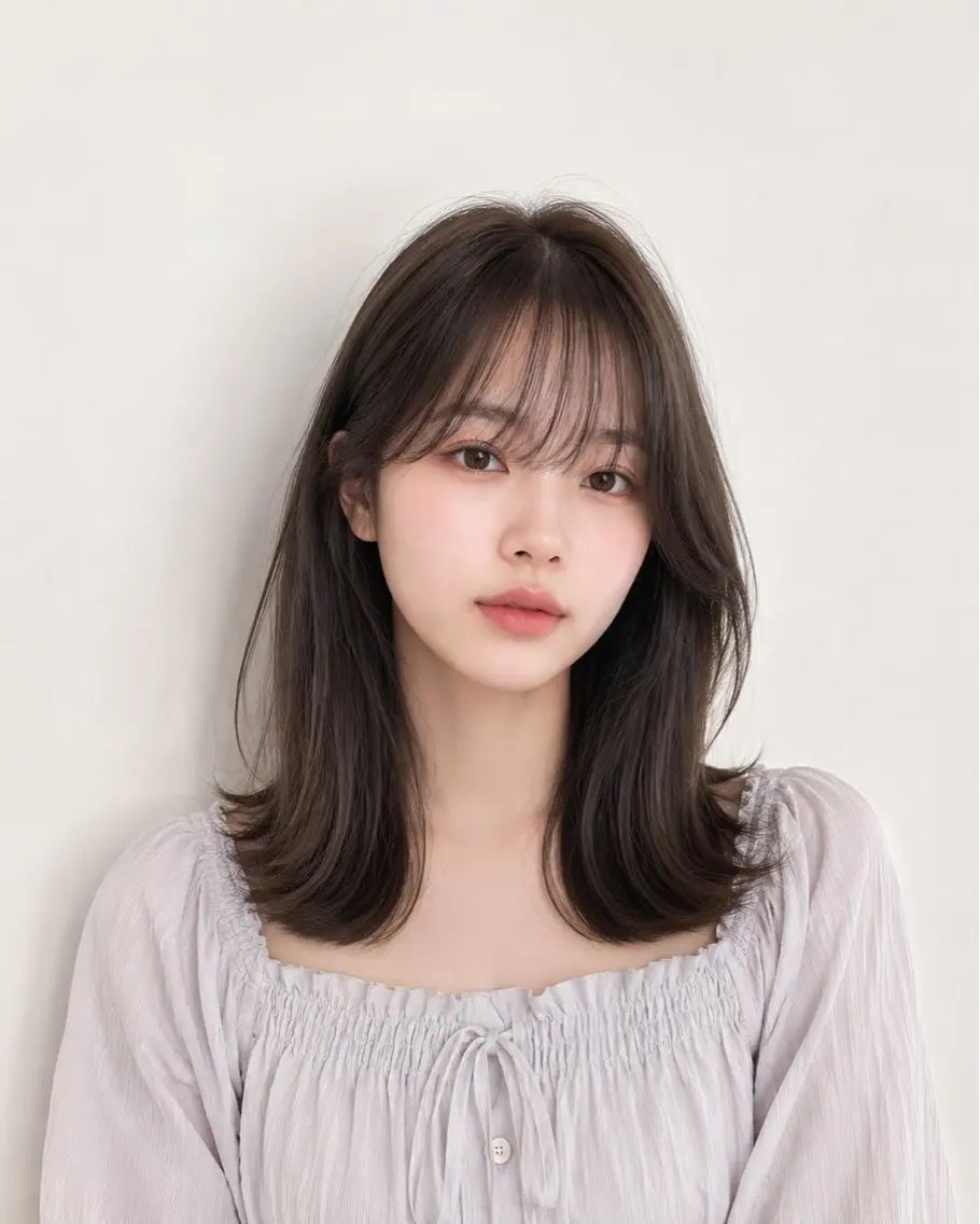ミディアム カラー カット ヘアカラー トリートメント モテ🤍トレンドヘア /新宿/ワカナのヘアスタイル