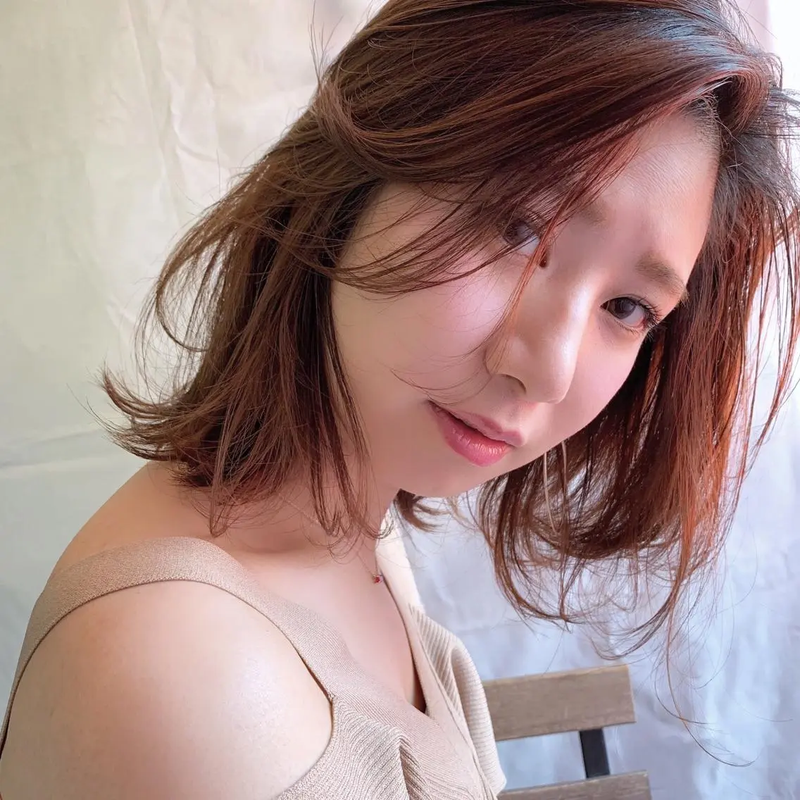ショート カラー ボブ カット ボブ/顔周りレイヤー carlm:上川美幸のヘアスタイル