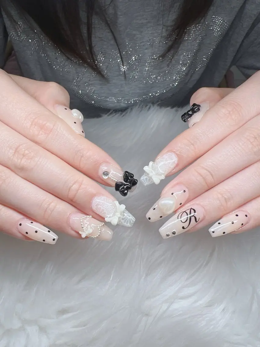 ネイル ハンドネイル Lee Nails チップ長さだし専門店のネイルデザイン