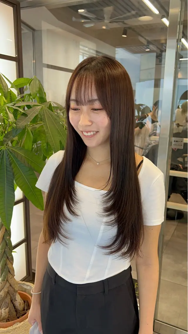 ロング 🌞レイヤー×カラー 前川那津美🌞のヘアスタイル