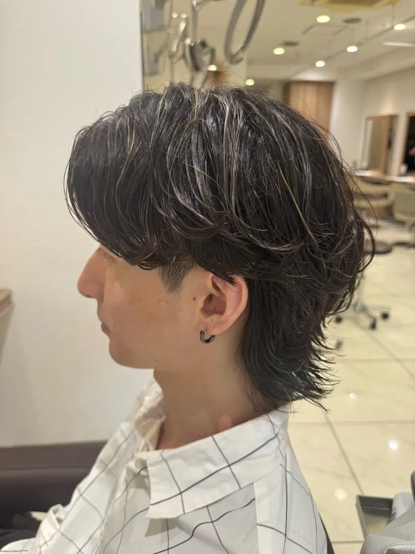 ショート パーマ メンズ ニュアンスパーマ カット パーマ メンズパーマ特化/ メッシュ/薫/店長のヘアスタイル