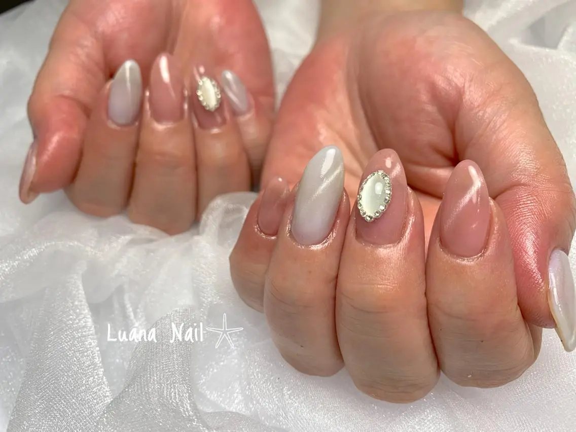 ネイル マグネットネイル ハンドネイル BeauJu by Luana Nailのネイルデザイン