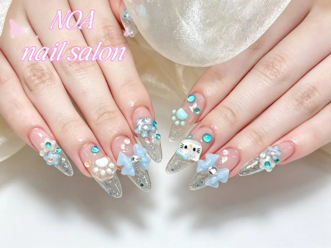 ロング ハンドネイル Noa Nail みつきのネイルデザイン