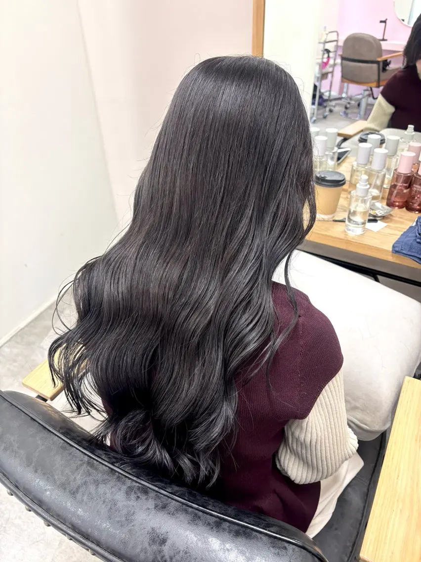 ロング カラー カット ヘアカラー トリートメント 2ヶ月持つカラー 🍀梅田・増田のヘアスタイル