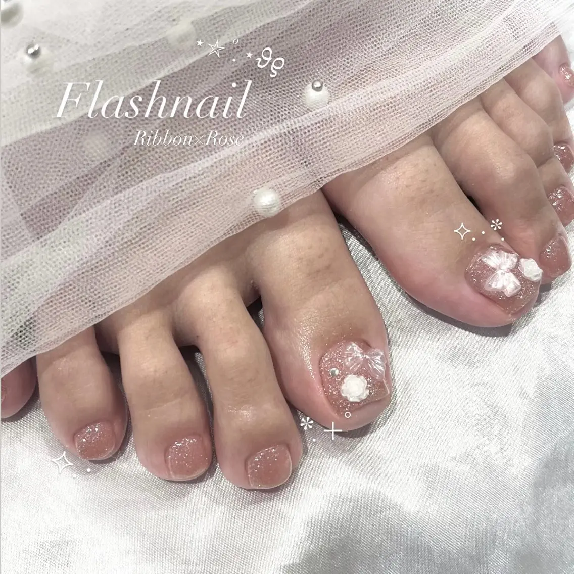 パラジェル使用🫧フットネイル(オフあり)の写真