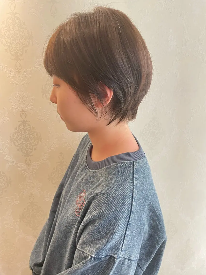 ショート カラー ショートボブ ハンサムショート インナーカラー ボブ ショートヘア 鶴岡で縮毛矯正なら お任せ!ハヤシナオミのヘアスタイル