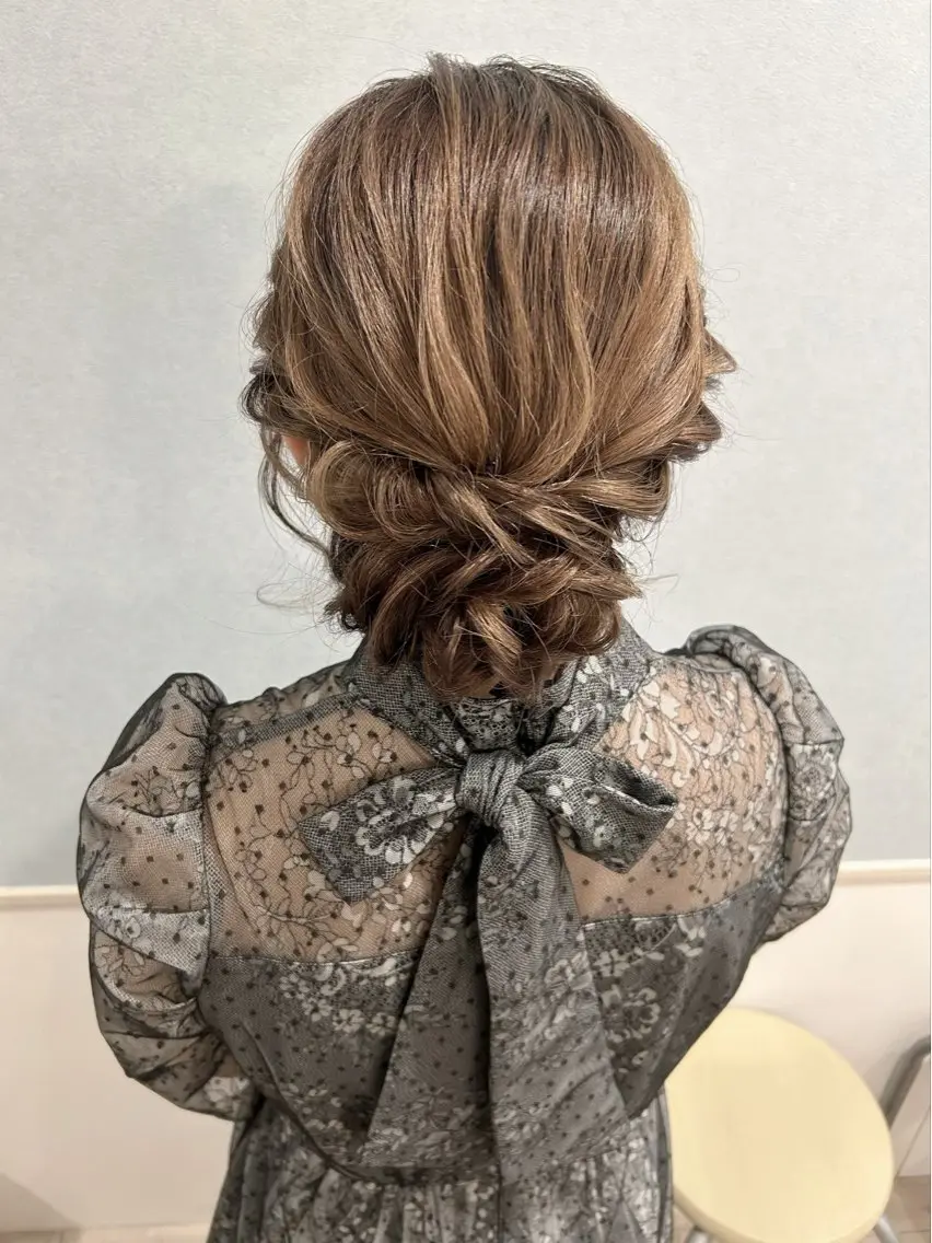 セミロング ヘアアレンジ 大阪/ヘアアレンジ /似合わせset💐のヘアスタイル