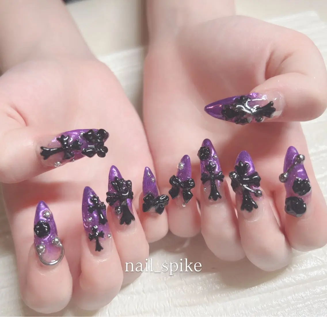 ネイル ハンドネイル nail spikeのネイルデザイン