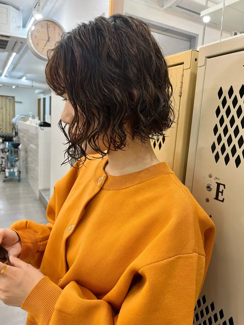 ショート パーマ カット パーマ トリートメント 🌼sunc HINAMI🌼のヘアスタイル